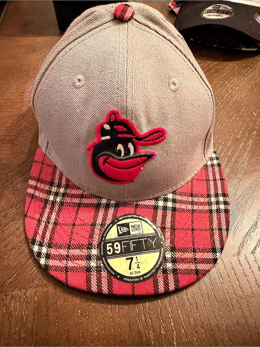 New Era 59FIFTY Plaid Fitted Hat Red & Black 7 1/4